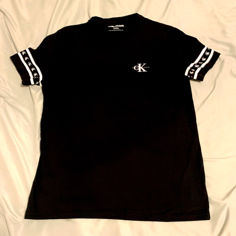 Men’s Calvin Klein Jeans Black/White Monogram T shirt Size: Small
